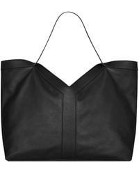 Saint Laurent - Large Tote Bag Calfskin Handbags - Lyst