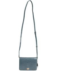 Dolce & Gabbana - Dolce & Gabbana Crocodile-Embossed Leather Crossbody Bag - Lyst