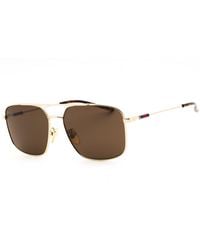 Gucci - Gucci Gg2096Sa Rectangular Metal Sunglasses - Lyst
