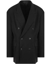 Balenciaga - Wool Coat Clothing - Lyst