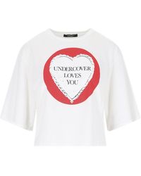 Undercover - Printed Crop T-shirt - Lyst