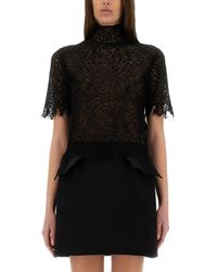 McQueen - Spiderweb Lace Top - Lyst