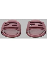 Fendi - Slide Sandals Calf Leather - Lyst