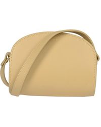 Demi Lune Jute Shoulder Bag in Brown - A P C