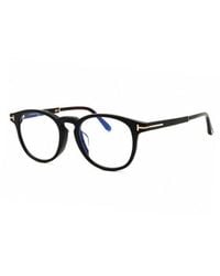 Tom Ford - Eyeglasses Round Full Rim, Frame And Clear/-Light Block Lenses Lens Ft5891-F-B005 - Lyst