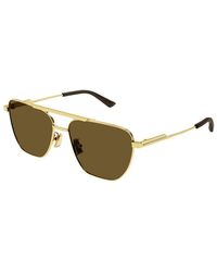 Bottega Veneta - Sunglasses Aviator Full Rim, Frame And Lens Bv1236S002 Default Title - Lyst