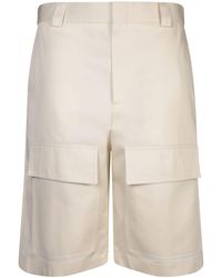 Gucci - Cotton Drill Shorts - Lyst