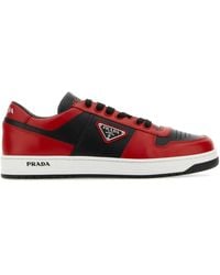 Prada - Downtown Red/ Trainer - Lyst