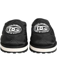 Dolce & Gabbana - Nylon Low Top Slip On Sneaker Shoes El+Pa+Pl+Pu+Vi - Lyst