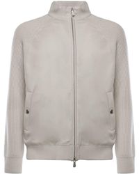 Eleventy - Wool Zip-Up Jacket - Lyst