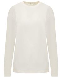 Jil Sander - Cotton And Cashmere T-shirt - Lyst