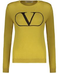 Valentino - Wool Crewneck Sweater Clothing - Lyst