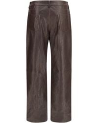 Magda Butrym - Straight-Leg Leather Pants - Lyst