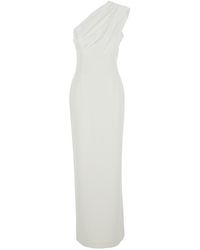 Solace London - Long Dress Gracie One-Shoulder Polyester - Lyst