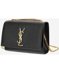 Saint Laurent - Small Leather Kate Bag Calfskin Shoulder - Lyst