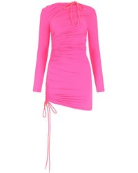 Balenciaga - Fluo Stretch Nylon Mini Dress - Lyst