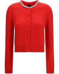 Pinko - Colonia Cardigan With Jewel Collar - Lyst