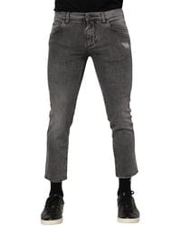 Dolce & Gabbana - Distressed Slim Jeans - Lyst