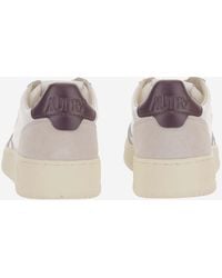 Autry - Sneakers Medalist Low Leather And Suede Rubber Trainers - Lyst