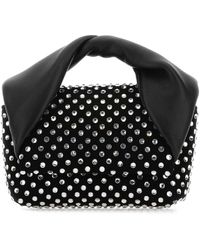 JW Anderson - Embellished Suede Mini Twister Handbag - Lyst