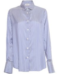 Mazzarelli - Striped Silk Shirt - Lyst