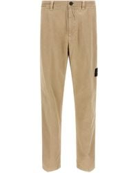 Stone Island - Regular Flat Front Pants - Lyst