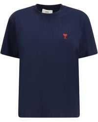 Ami Paris - Logo T-Shirt - Lyst