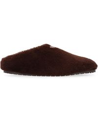Prada - Sheepskin Mules Lamb Slippers - Lyst