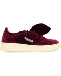 Autry - Low-Top Sneakers Medalist Velvet Wine Velvet/Flake Polyester Trainers - Lyst