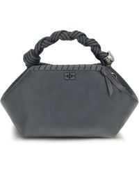 Ganni - Small Bou Woven Handbag Polyurethane; Polyester Shoulder Bags - Lyst
