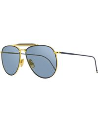 Thom Browne - Pilot Sunglasses Tb015Ltd Nvygld- 62Mm Metal - Lyst