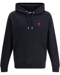 Ami Paris - Logoed Hoodie - Lyst