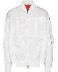 Valentino - Panelled Zip-Front Bomber Jacket Clothing - Lyst