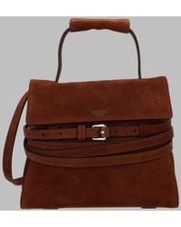 Moschino - Tie Me Regular Leather Handbag Hand Bags - Lyst