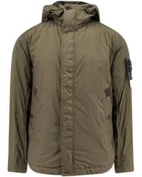 Stone Island - Compass Patch Hooded Jacket - Lyst