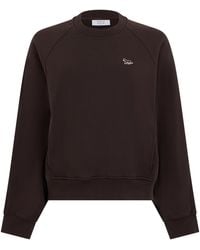 Maison Kitsuné - Oversized Cotton Sweatshirt Sweatshirts - Lyst
