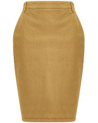 Saint Laurent - Denim Pencil Skirt - Lyst