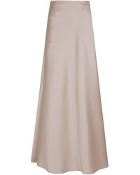 Alberta Ferretti - Mikado Long Skirt - Lyst
