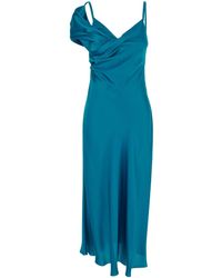 Alberta Ferretti - Dress With Dropped Sleeve - Lyst