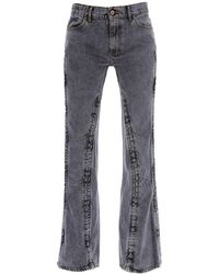 Y. Project - Y Project Hook-And-Eye Flared Jeans - Lyst