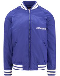 Valentino - Nylon Jacket With Frontal And Back Chez Print - Lyst