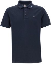 Sun 68 - Solid Cotton Polo Shirt - Lyst