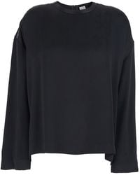 TOTEME - Blouse Crew Neck - Lyst
