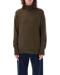 Aspesi - High-Neck Wool Sweater - Lyst