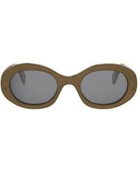 Celine - Cl40194U Triomphe 96A Verde Oliva Sunglasses - Lyst