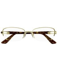 Cartier - Oval Semi Rimless Glasses - Lyst