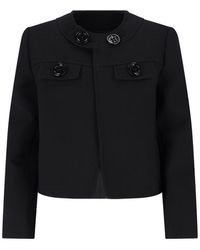 Celine - Wool Jacket With Maxi Buttons - Lyst