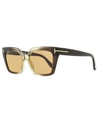 Tom Ford - Winona Sunglasses Tf1030 47j Brown-amber 53mm - Lyst