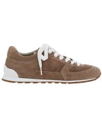 Brunello Cucinelli - Low Top Sneakers With Panelled Design - Lyst
