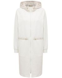 Herno - White Cotton Coat - Lyst